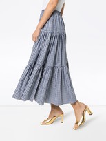 Thumbnail for your product : Batsheva Amy gingham flared skirt