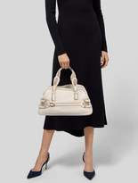 Thumbnail for your product : Gucci Web-Trimmed Leather Shoulder Bag