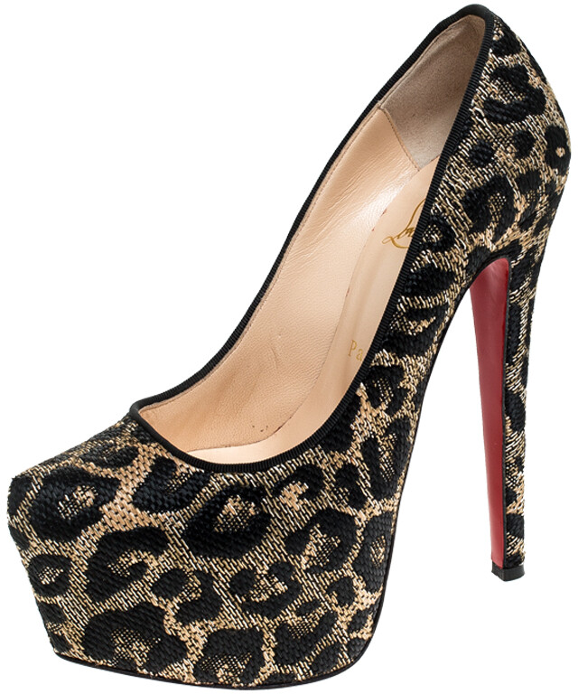 Christian Louboutins Leopard Pumps | Shop the world's largest collection of  fashion | ShopStyle