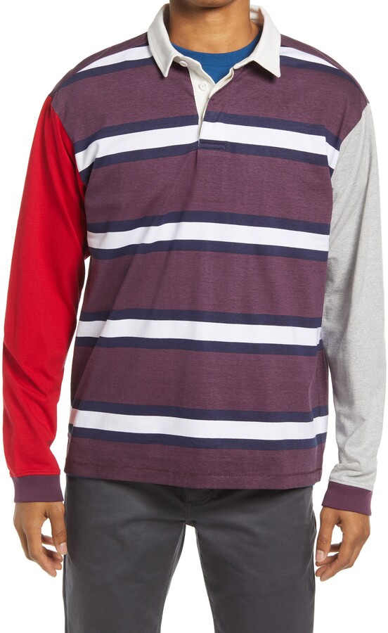 santa cruz ogsc striped long sleeve polo