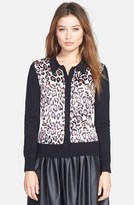 Thumbnail for your product : Pink Tartan Leopard Front Polo Cardigan