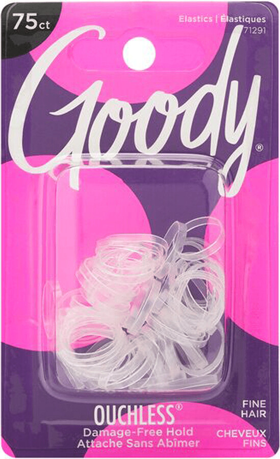 Goody Mini Clear Latex Elastics 75 Count