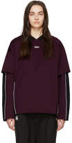 Thumbnail for your product : Ader Error ADER error SSENSE Exclusive Purple and Black ASCC Football Long Sleeve T-Shirt