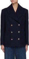Thumbnail for your product : Alexander McQueen Double Breasted Patch Pocket Peacoat