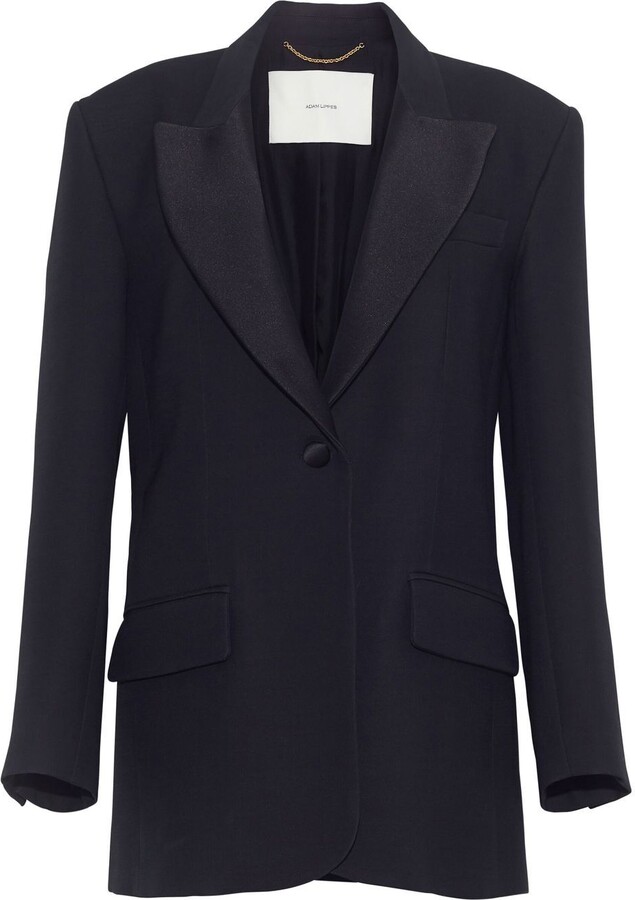 Adam Lippes SingleBreasted Tuxedo Blazer ShopStyle