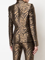 Thumbnail for your product : Prabal Gurung Zebra Pattern Fitted Blazer