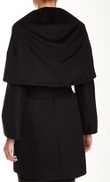 Thumbnail for your product : Tahari Marla Oversized Collar Wool Blend Coat