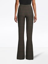 Thumbnail for your product : Nicole Miller Plaid Bell-Bottom Trousers