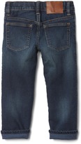 Thumbnail for your product : Gap Stretch super soft lined straight jeans