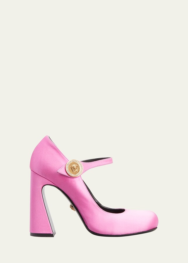 Versace Silk Mary Jane Pumps ShopStyle