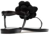 Thumbnail for your product : Álvaro González black Arjan pom pom leather sandals
