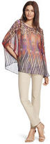 Thumbnail for your product : Chico's Electric Zebra Chloe Boat Neck Poncho