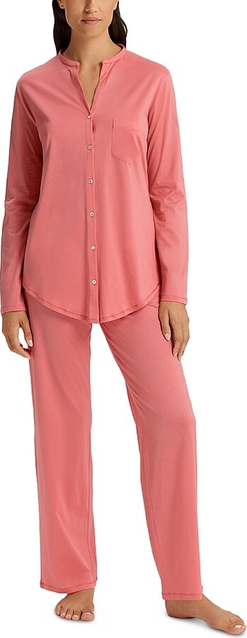 Hanro Cotton Deluxe Long Pajama Set
