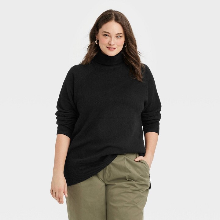 long sleeve turtleneck tunic