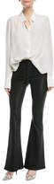 Thumbnail for your product : Hudson Bullocks High-Rise Lace-Up Flared-Leg Jeans