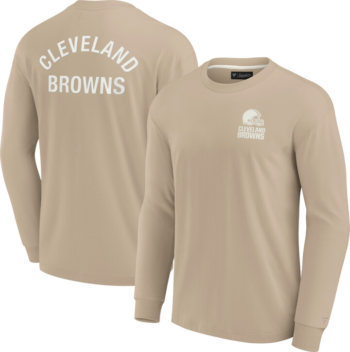 Fanatics Unisex Khaki Cleveland Browns Elements Super Soft Long Sleeve T-Shirt
