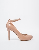 Thumbnail for your product : Carvela Kieron Patent Round Toe Heeled Pumps with Ankle Strap
