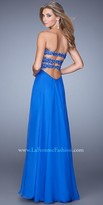 Thumbnail for your product : La Femme Embroidered Back Strap Prom Dresses