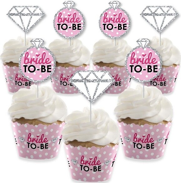 Louis Style Inspired Cupcake Toppers Pink