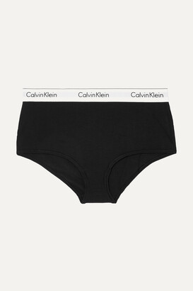 Calvin Klein Underwear Modern Cotton Stretch Cotton-blend Briefs - Black - small