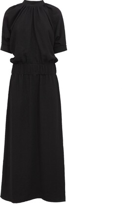 Julia Allert - Gathered Waist Black Maxi Dress