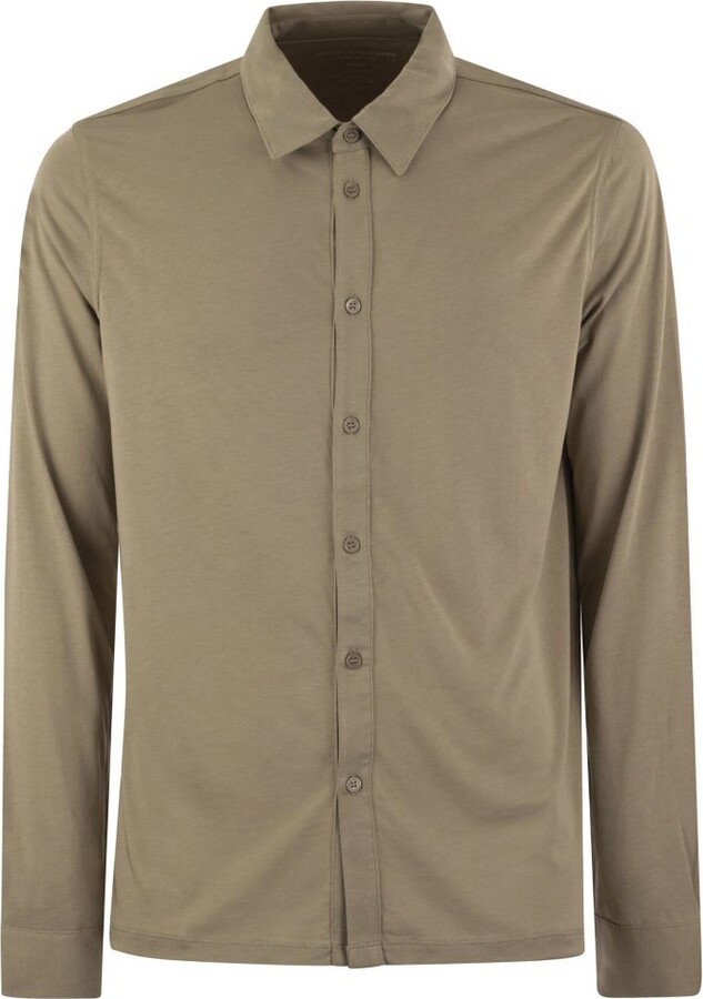 Majestic Filatures Long-Sleeved Button-Up Shirt