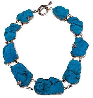 Stephen Dweck Turquoise One of a Kind Collar Necklace