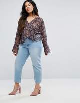 Thumbnail for your product : Rage Plus V Front Floral Blouse