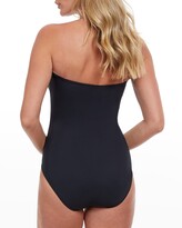 Thumbnail for your product : Gottex Onyx Bandeau Metallic One-Piece Swimsuit