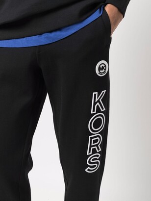 Michael Kors Logo-Print Leg Trousers