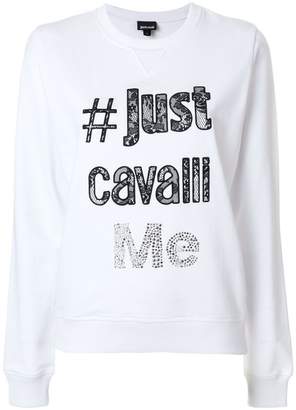 Just Cavalli logo design sweatshirt