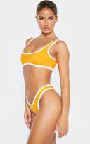 Thumbnail for your product : PrettyLittleThing Orange Recycled Contrast High Leg Bikini Bottom