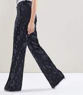 Thumbnail for your product : Reiss Peony Trouser JACQUARD WIDE LEG TROUSERS