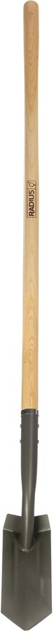 Radius Garden Premium 58 Long Handle Trench Spade Wood Shaft