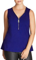 Thumbnail for your product : City Chic Zip V-Neck Top