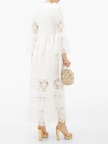 Thumbnail for your product : Erdem Irmina Embroidered Mikado-satin Gown - Ivory
