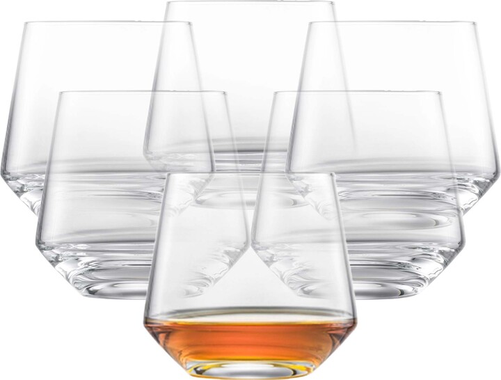 ZWIESEL GLAS Pure Stemless Bordeaux Glass (Set of 6), Red Wine Tumbler for Bordeaux, Dishwasher-Safe Machine-Made Tritan Crystal Glasses, Made in Germany (18.5 Ounce)