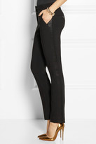 Thumbnail for your product : Michael Kors Samantha stretch wool-blend tuxedo pants