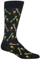 Thumbnail for your product : Hot Sox Novelty Champagne Bottles Crew Socks