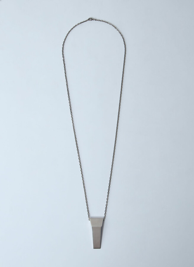 Rick Owens Trunk Charm Necklace - Man Jewellery Silver One Size