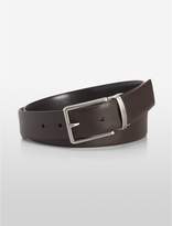 Thumbnail for your product : Calvin Klein reversible logo saffiano leather belt