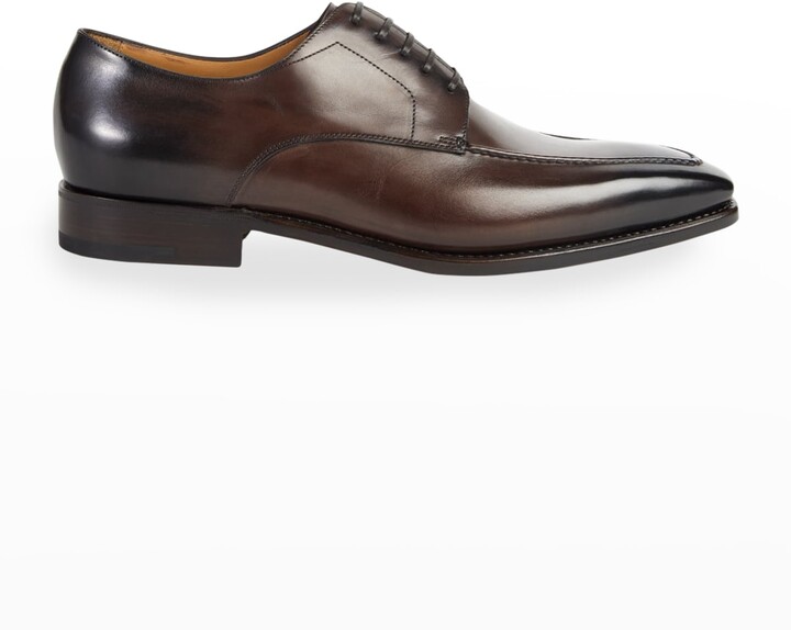 Paul Stuart Men's Gaeta Leather Apron-Toe Derby Shoes - ShopStyle