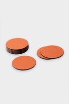 Thumbnail for your product : Caspari Classic Canvas Felt-Backed Coasters in Orange