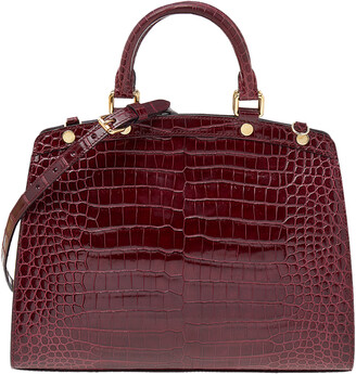 Louis Vuitton Burgundy Crocodile Leather Brea Limited Edition No.23 MM Bag  - ShopStyle