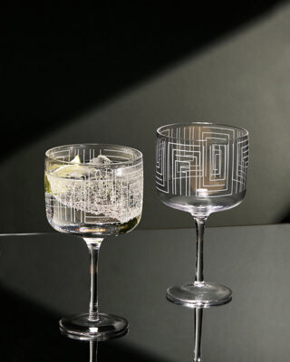 Anton Studio Designs Maze - Gin Glasses - Clear