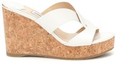 Thumbnail for your product : Jimmy Choo Atia 100 leather wedge sandals