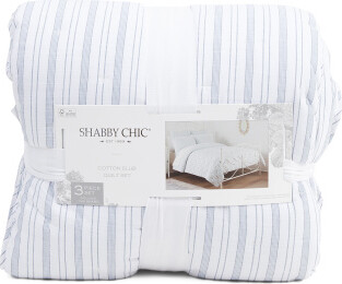 TJMAXX Shane Stripe Slub Woven Comforter Set, Cotton/Polyester