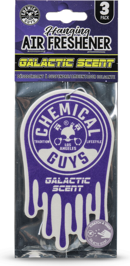 Chemical Guys Hanging Air Freshener 3-pack, Galactic Scent