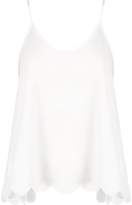 Thumbnail for your product : boohoo NEW Womens Scallop Split Back Cami in Polyester