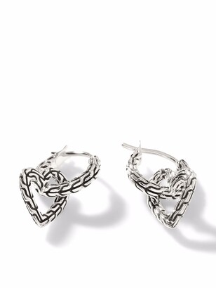 Drop Silver Heart Earrings | Shop the world's largest collection of 